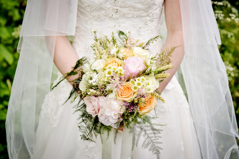 wedding bouquet at haigh hall