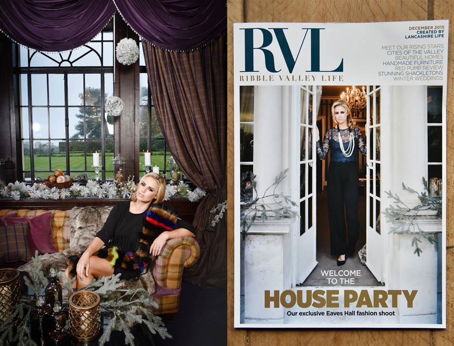 eaves hall ribble valley magazine fashion shoot
